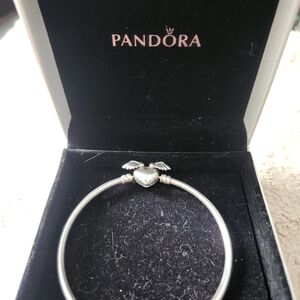 Pandora Silver Winged Heart Bracelet